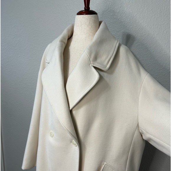 H&M Double Breasted Cream Coat. Size XXL. - Picture 2 of 13